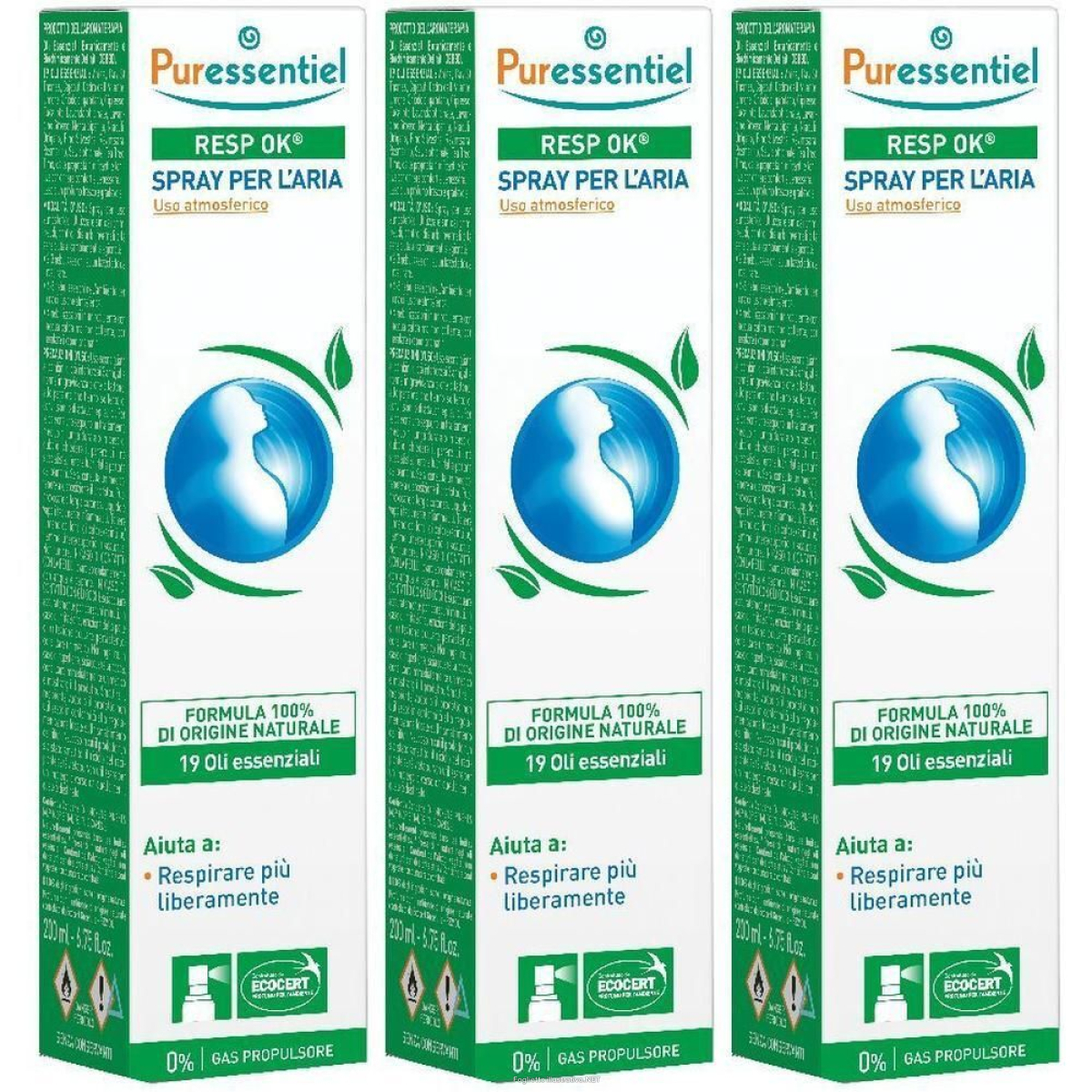 Cerca Offerte di puressentiel resp ok® spray per l'aria 3x200 ml e acquista online