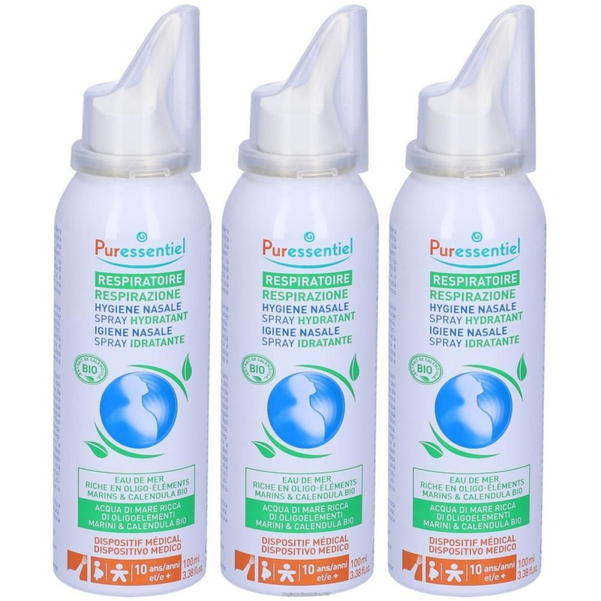 Cerca Offerte di puressentiel respiratory nasal hygiene hydrating spray 3x100 ml e acquista online