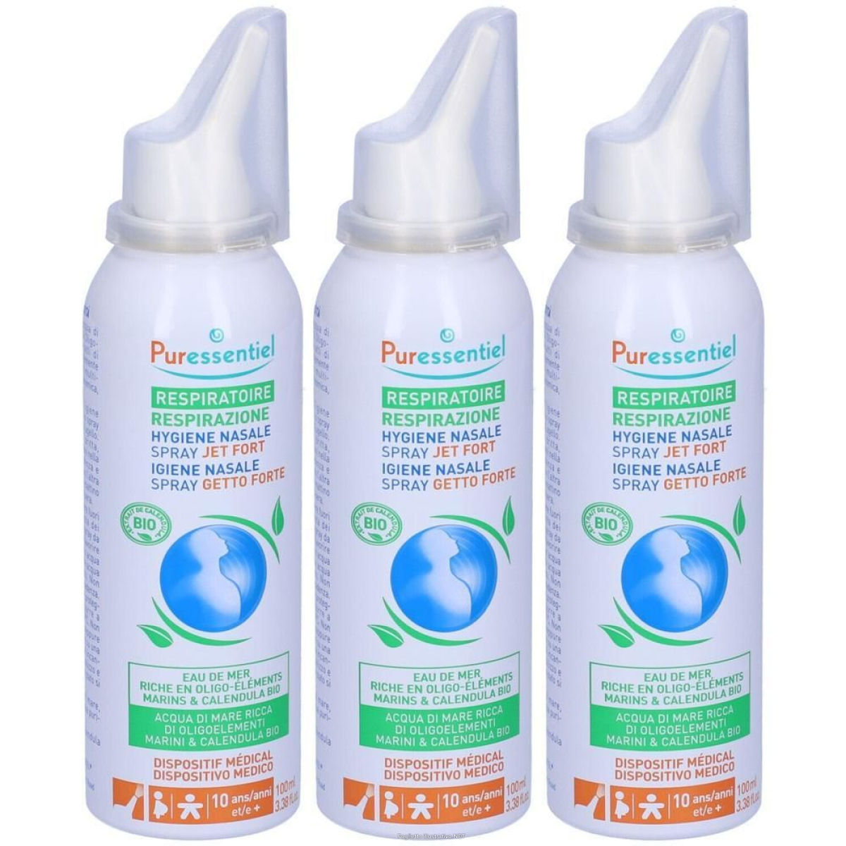 Cerca Offerte di puressentiel respiratory nasal hygiene strong jet spray 3x100 ml e acquista online