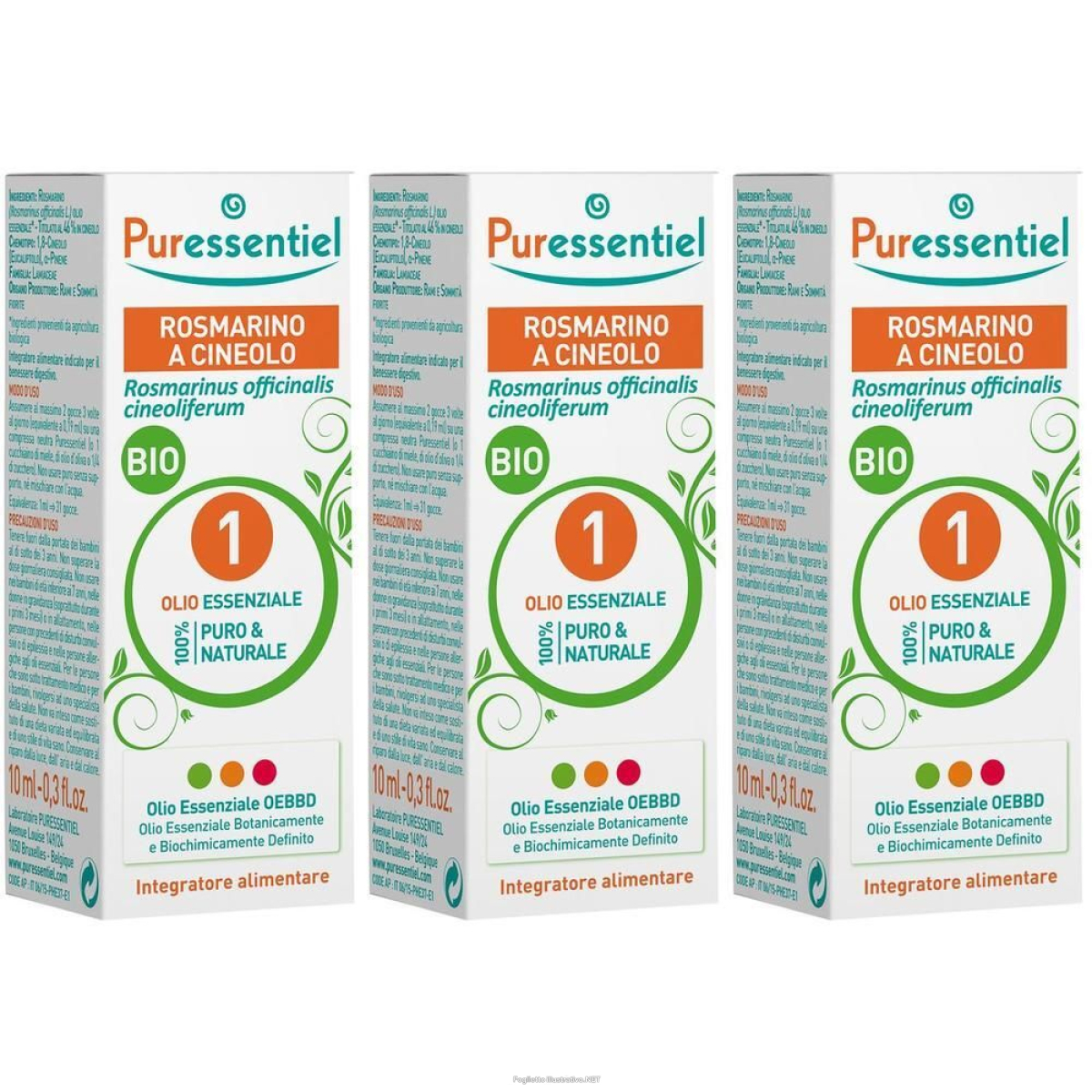 Cerca Offerte di puressentiel rosmarino cineolo olio essenziale bio 3x10 ml essenz e acquista online