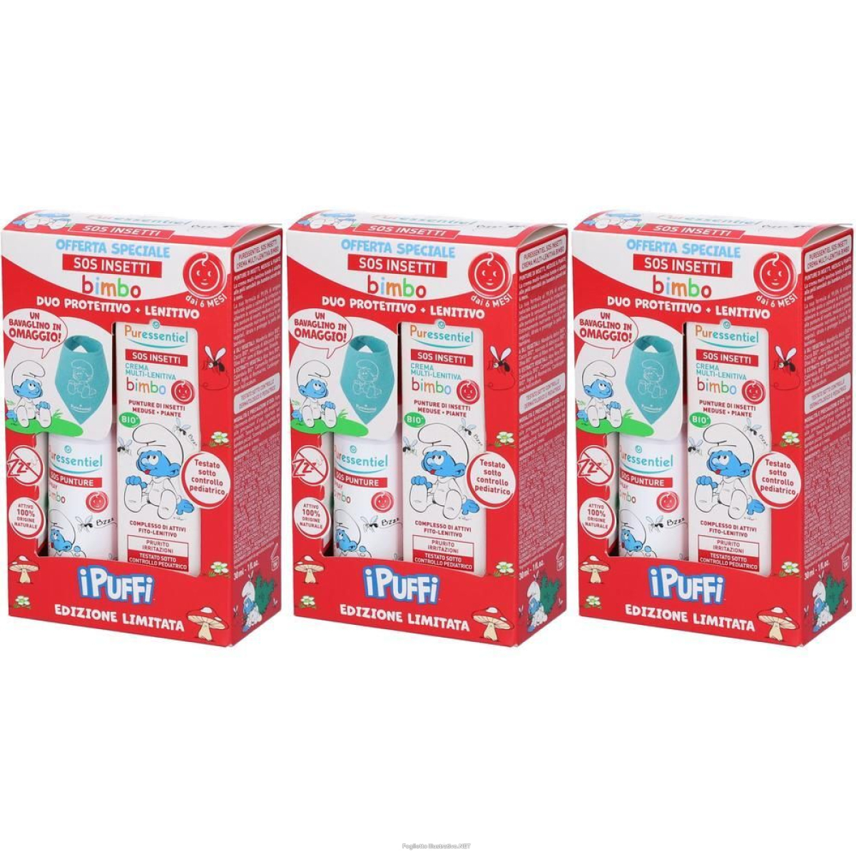Cerca Offerte di puressentiel set i puffi sos punture spray bimbo + insetti crema m e acquista online