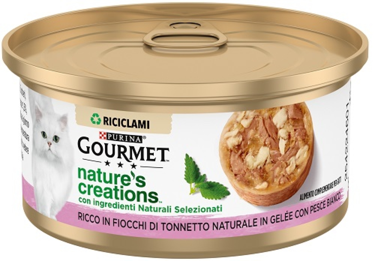 Cerca Offerte di Purina gourmet nature's creations tonnetto e pesce bianco - alimento complementare per gatti adulti 70 gr e acquista online