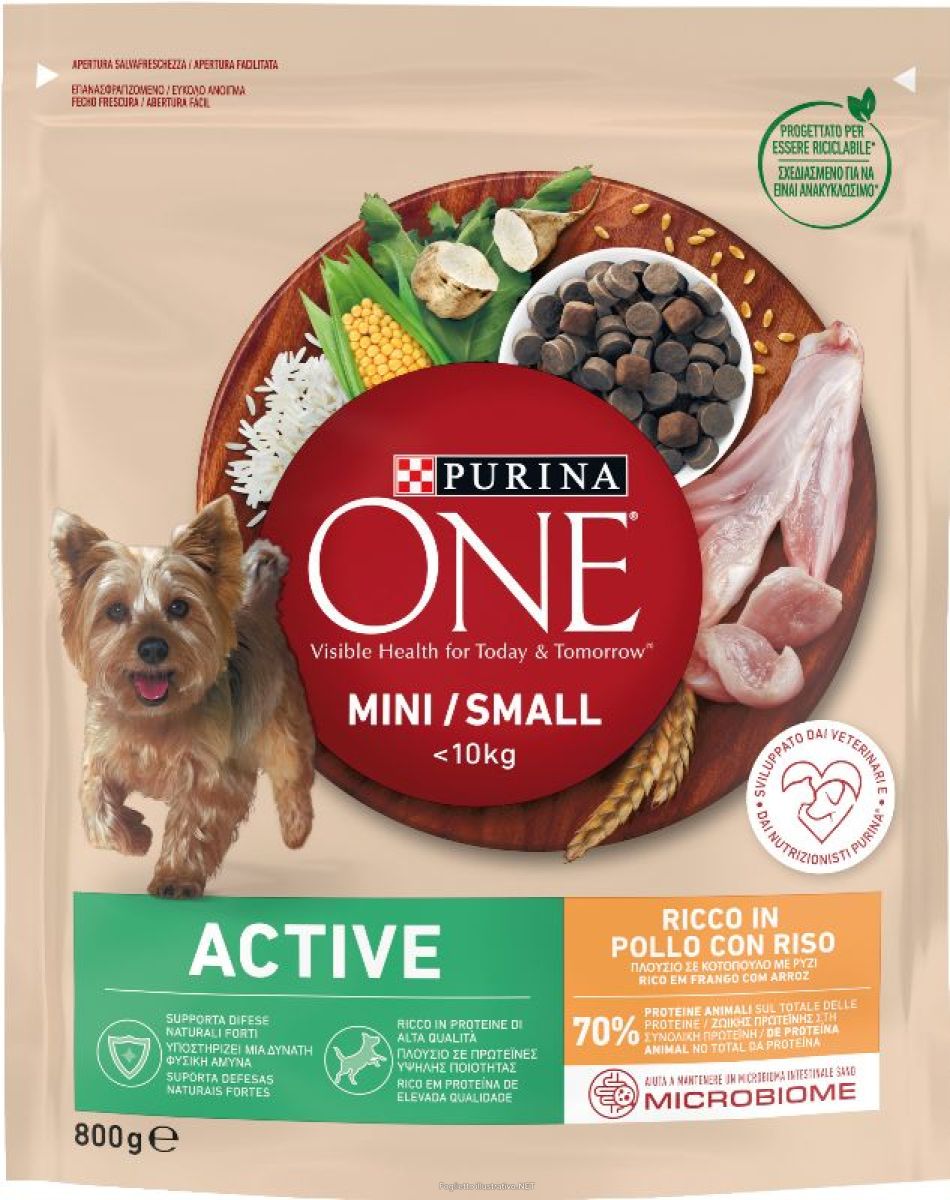 Cerca Offerte di purina one my dog 800gr active poll/riso e acquista online