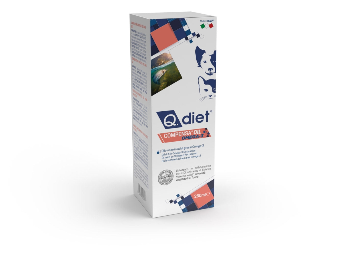 Cerca Offerte di Q diet compensa oil  omega 3 - olio complementare per cani e gatti 250 ml e acquista online