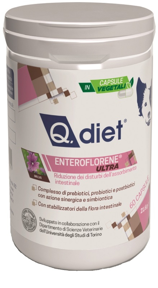 Cerca Offerte di Q.diet enteroflorene ultra - integratore probiotico per cani con disturbi intestinali 60 capsule e acquista online