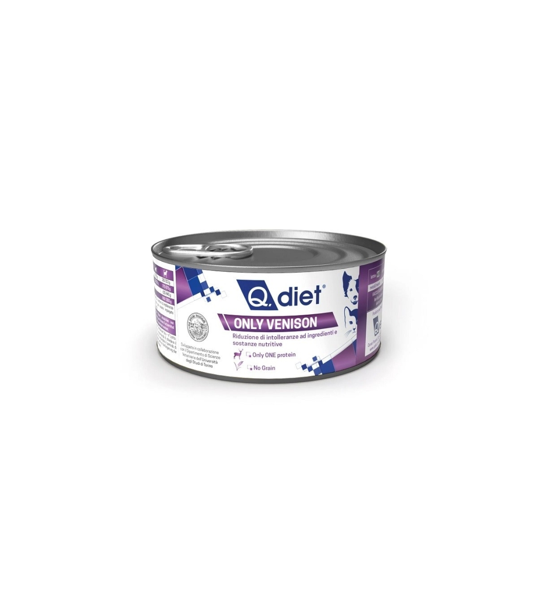 Cerca Offerte di Q.diet only fresh cervo - alimento dietetico completo per cani e gatti adulti con intolleranze 150 gr e acquista online