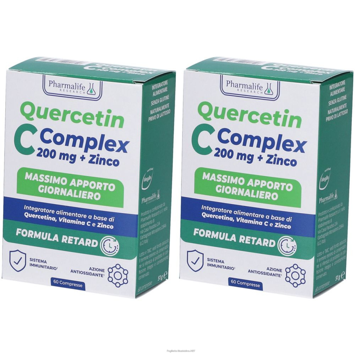Cerca Offerte di quercetin c + zinco complex compresse set da 2 2x51 g e acquista online