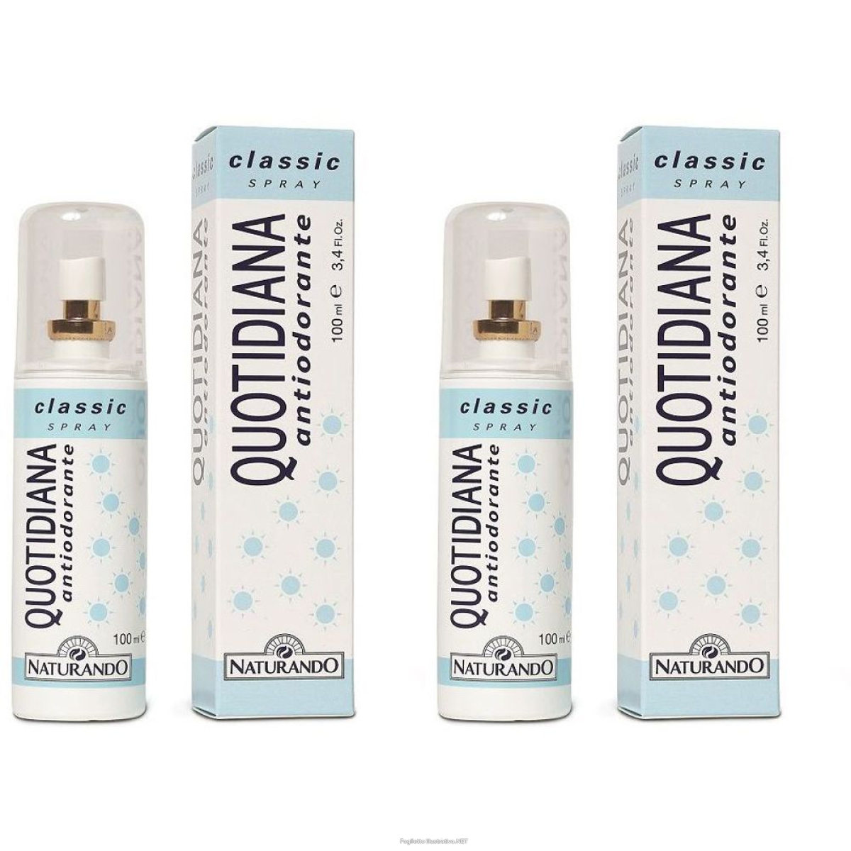 Cerca Offerte di quotidiana antiodorante spray classic 100 ml set da 2 2x100 ml deodora e acquista online