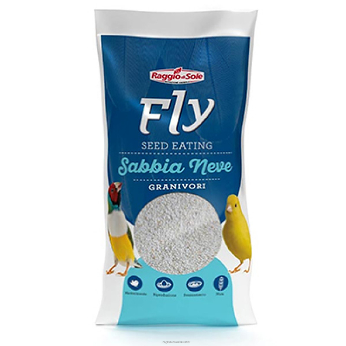 Cerca Offerte di raggio di sole fly lettiera volatili granivori seed eating sabbia neve 2kg e acquista online