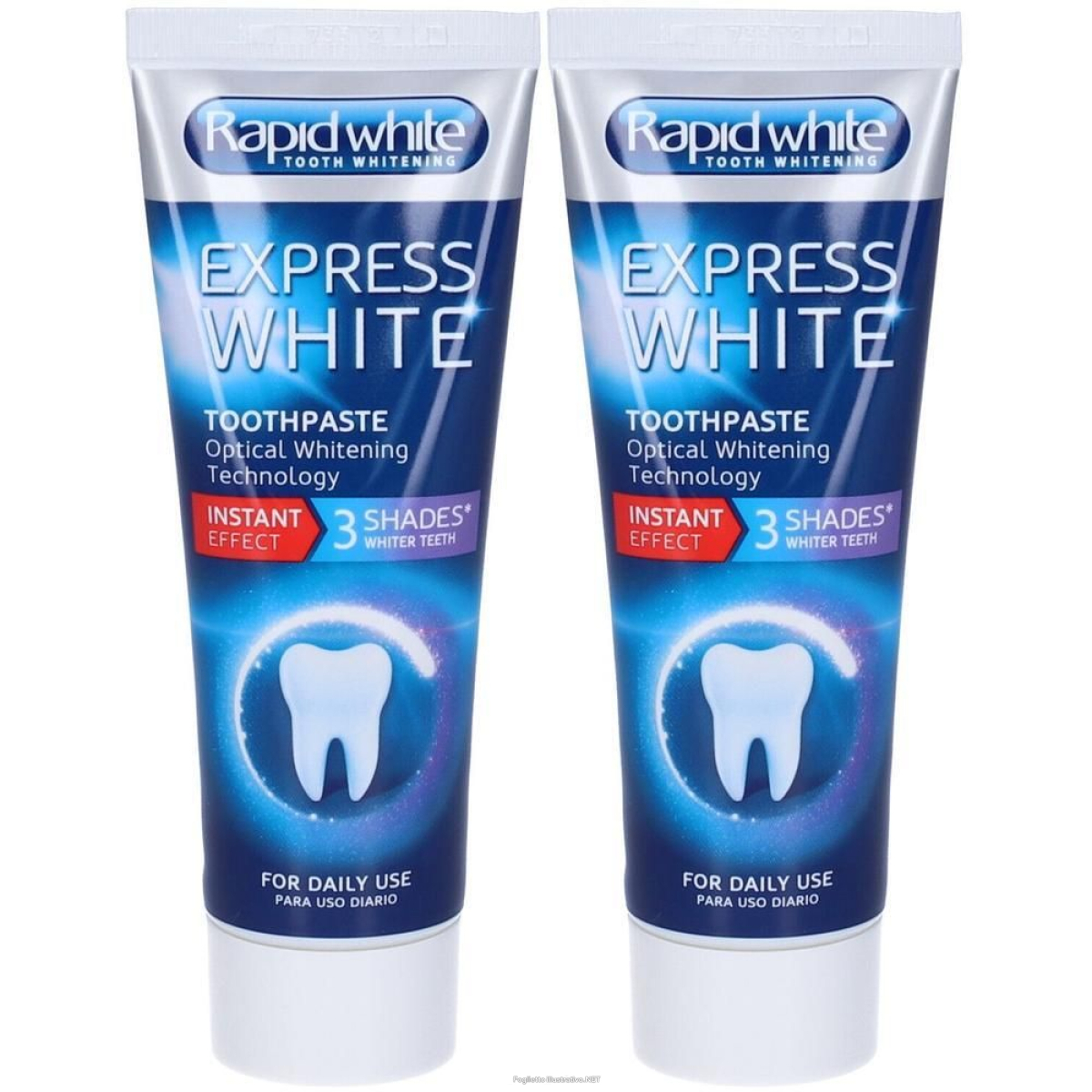 Cerca Offerte di rapid white express dentifricio sbiancante 2x75 ml e acquista online
