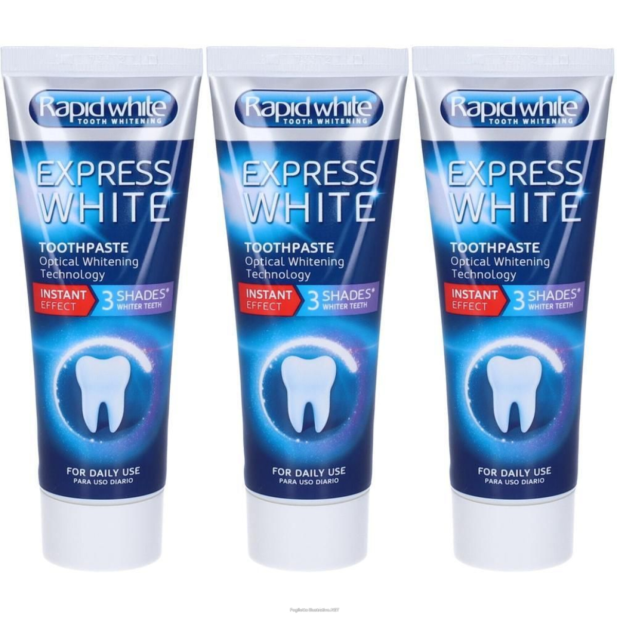 Cerca Offerte di rapid white express dentifricio sbiancante 3x75 ml e acquista online