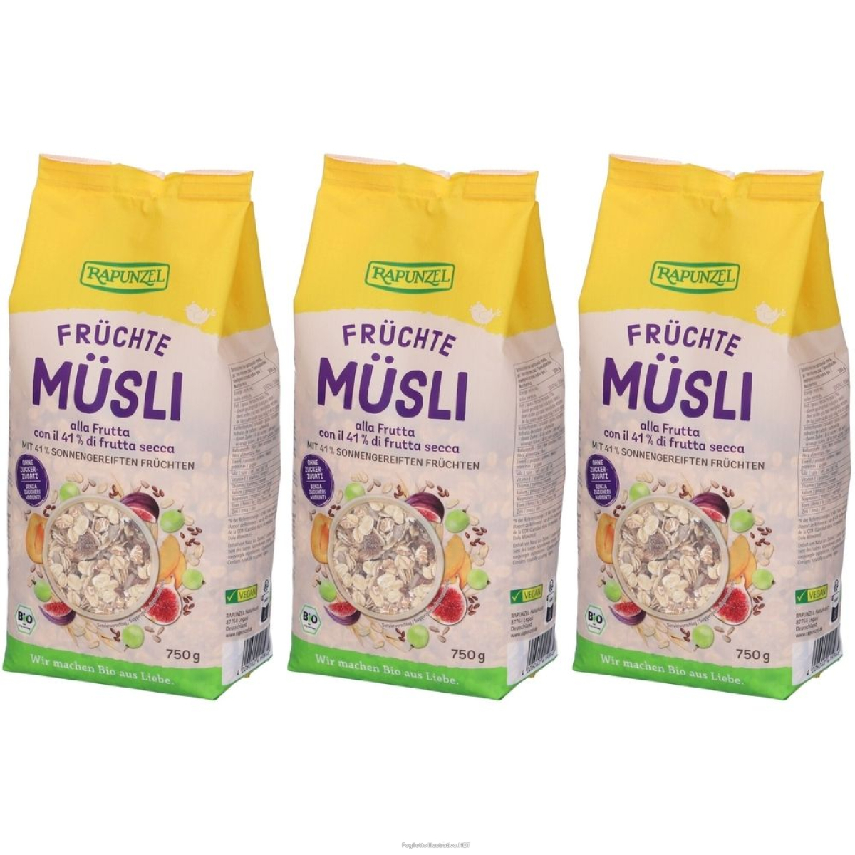 Cerca Offerte di rapunzel muesli frutta 750g set da 3 3x750 g e acquista online