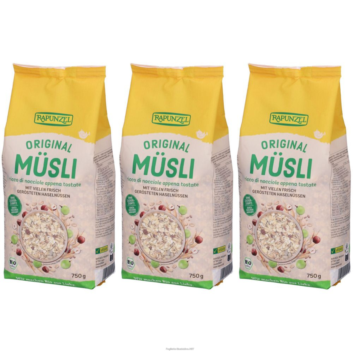 Cerca Offerte di rapunzel original muesli 750g set da 3 3x750 g e acquista online