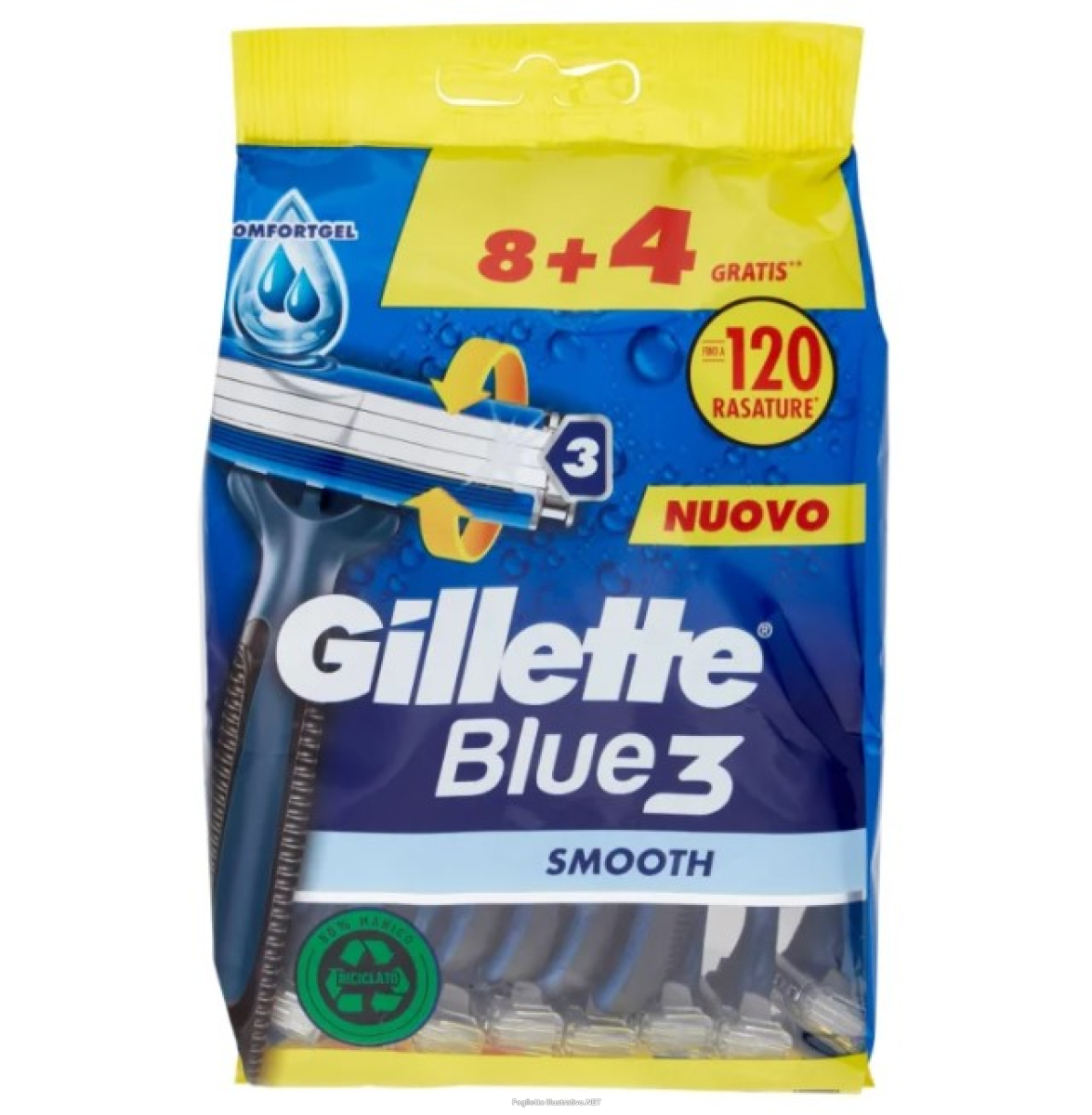 Cerca Offerte di rasoi smooth gillette blu3 8+4 pezzi e acquista online