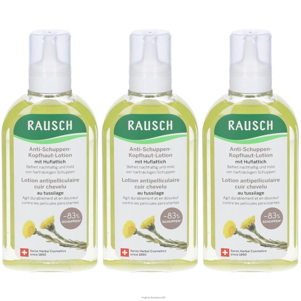 Cerca Offerte di rausch lozione antiforfora per cuoio capelluto alla tussilaggine 3x200 e acquista online