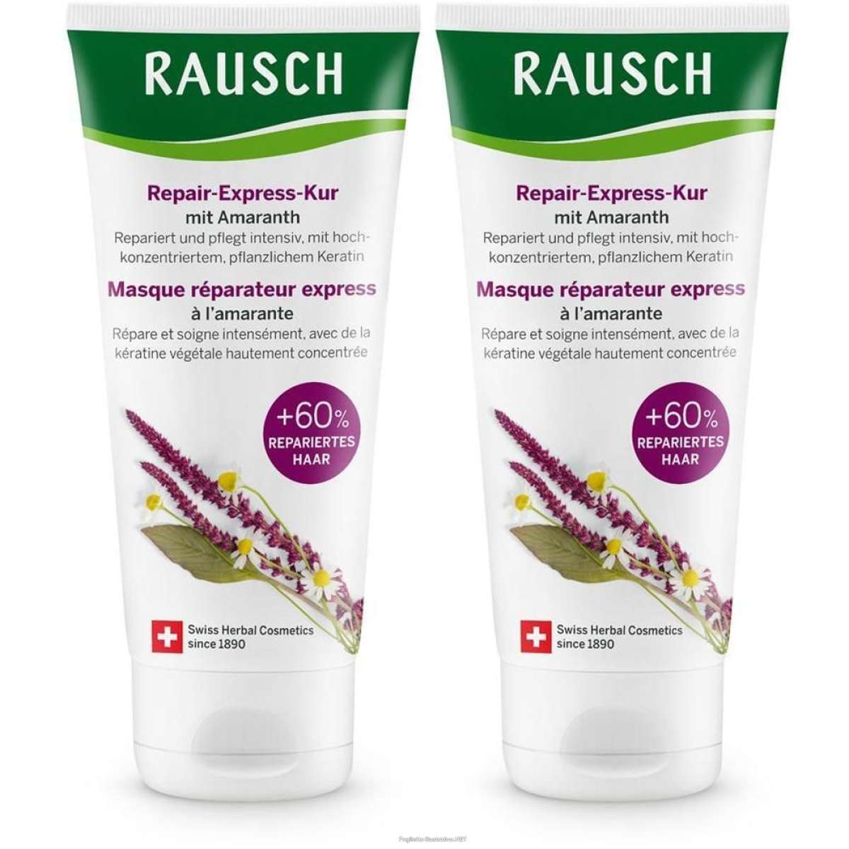 Cerca Offerte di rausch maschera per capelli riparatrice express all’amaranto 2x100 ml e acquista online