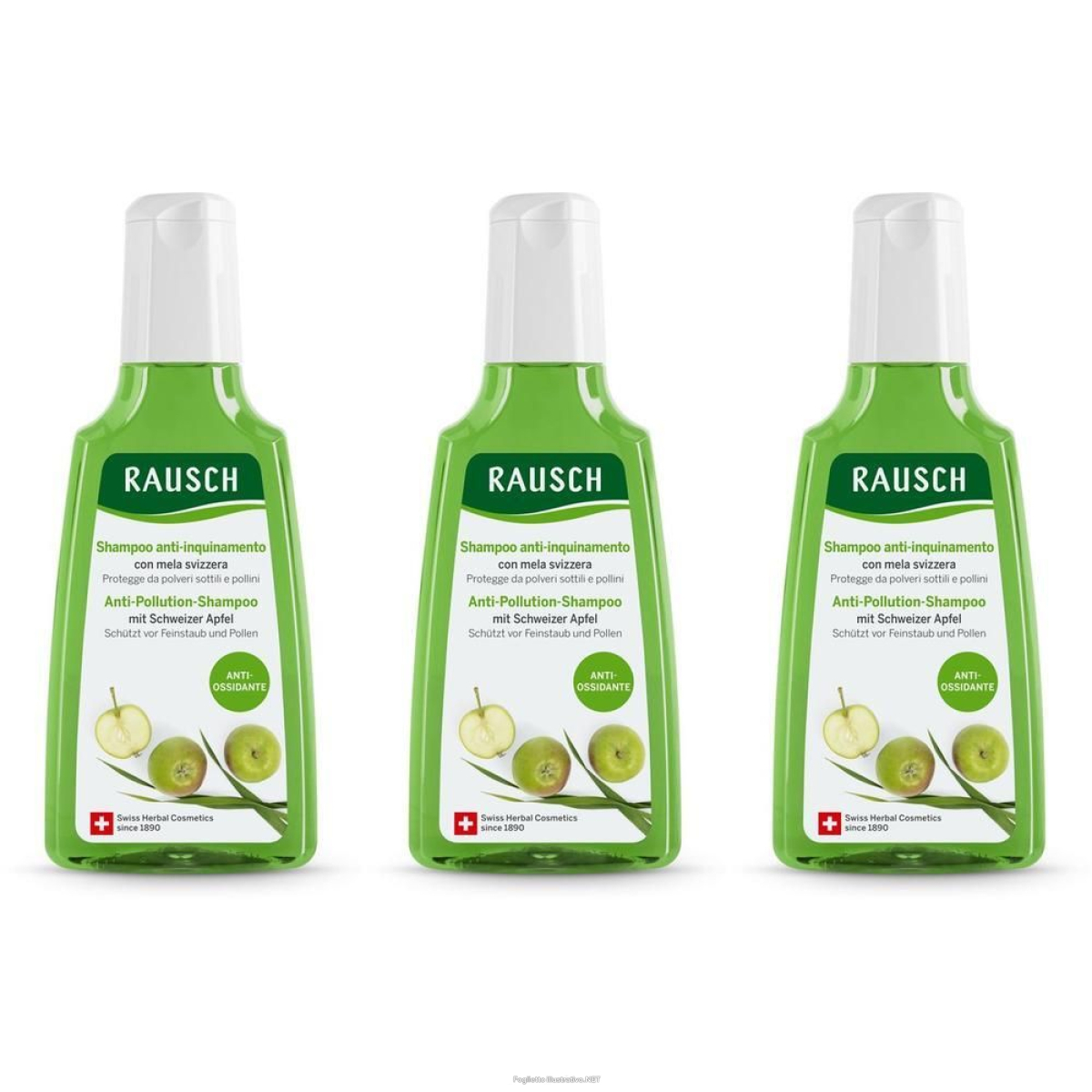 Cerca Offerte di rausch shampoo anti inquinamento mela svizzera 3x200 ml e acquista online
