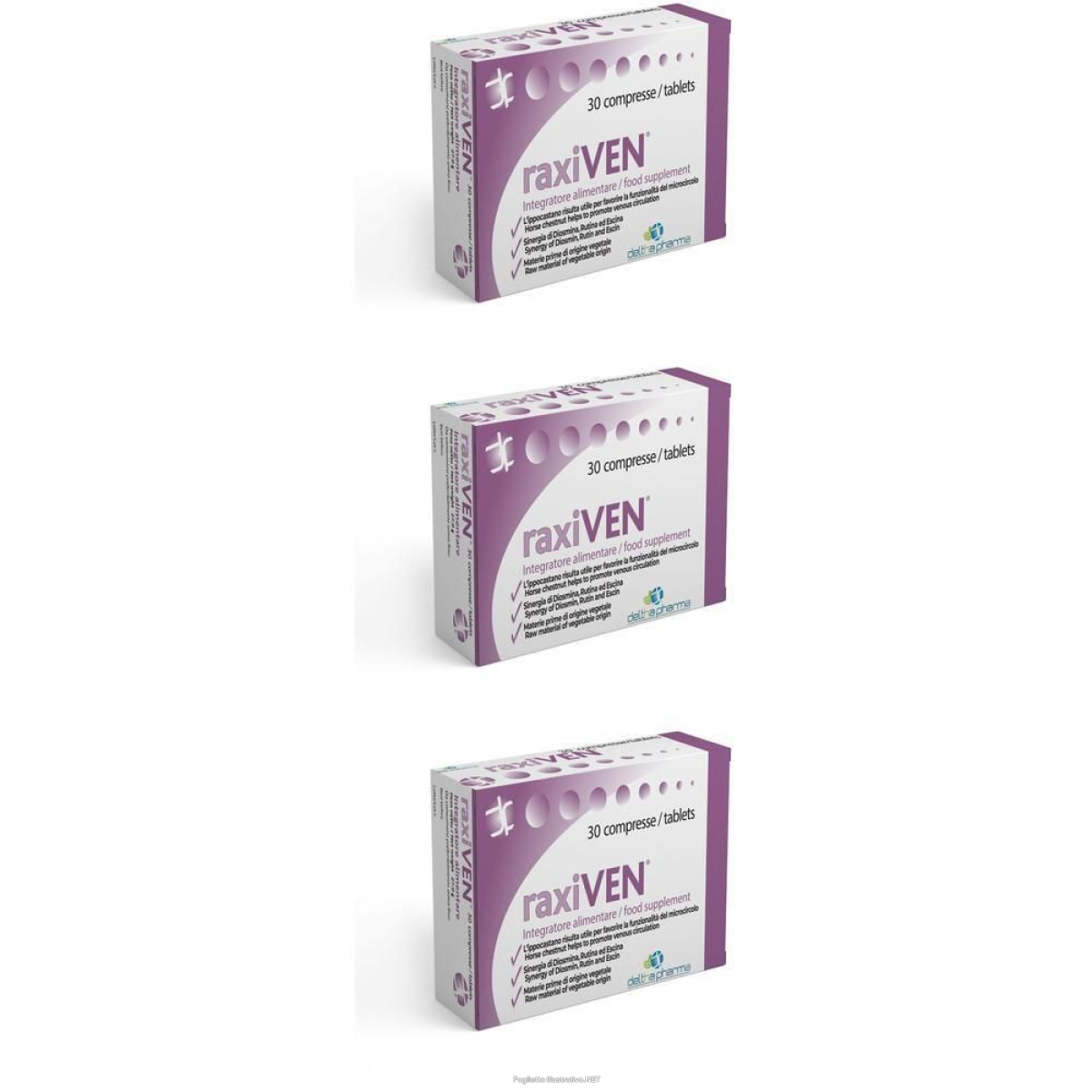 Cerca Offerte di Raxiven 30 Compresse per Gonfiore e la Pesantezza delle Gambe 3x27 g C e acquista online