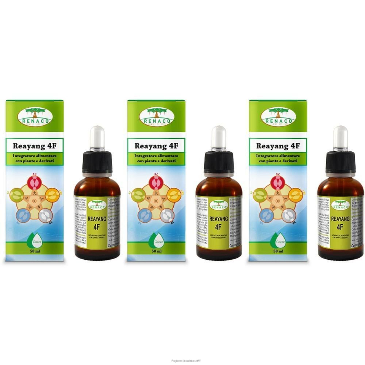 Cerca Offerte di Reayang 4 Fiale Gocce Flaconcino 50 ml 3x50 ml Orali e acquista online