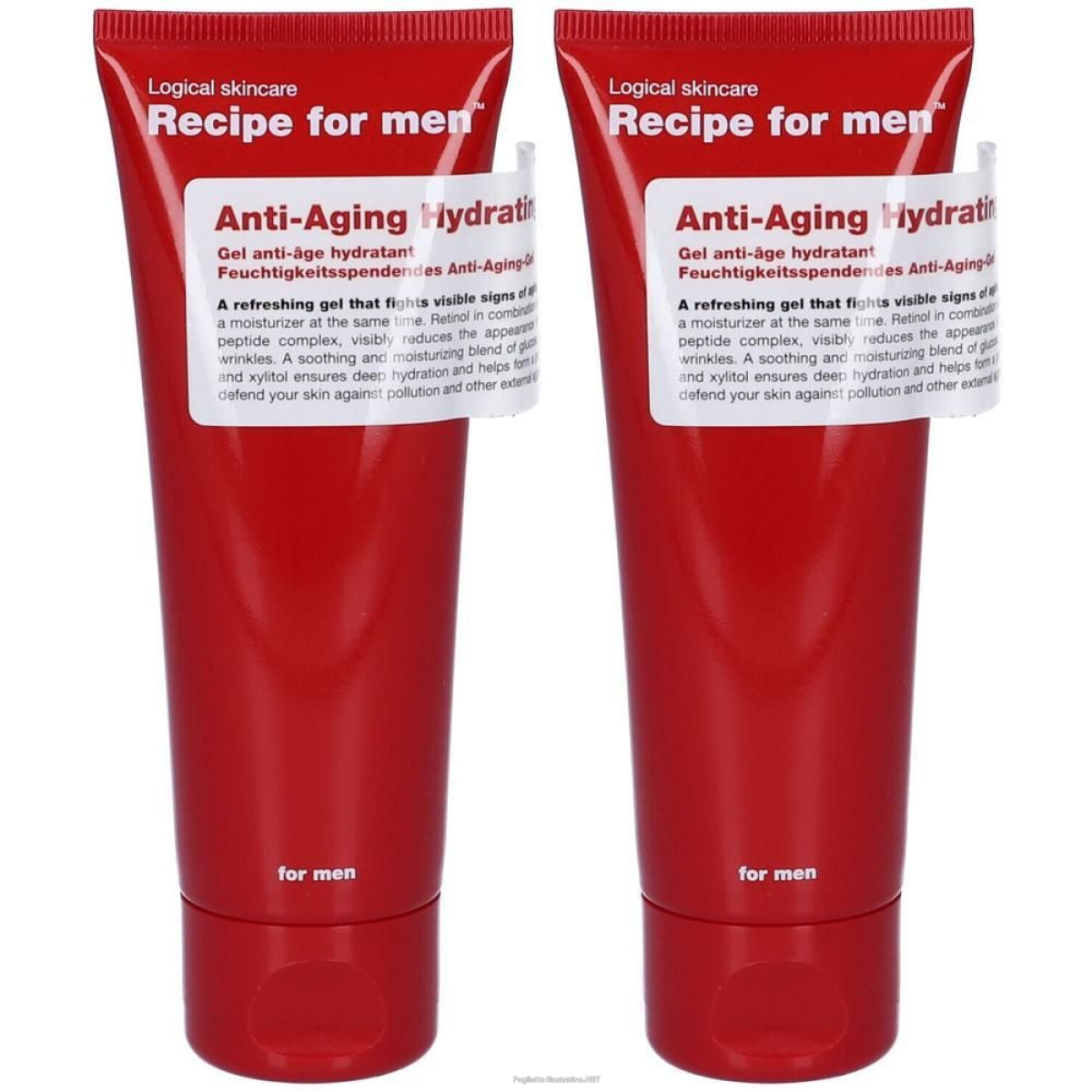 Cerca Offerte di recipe for men anti-aging hydrating gel 2x75 ml e acquista online