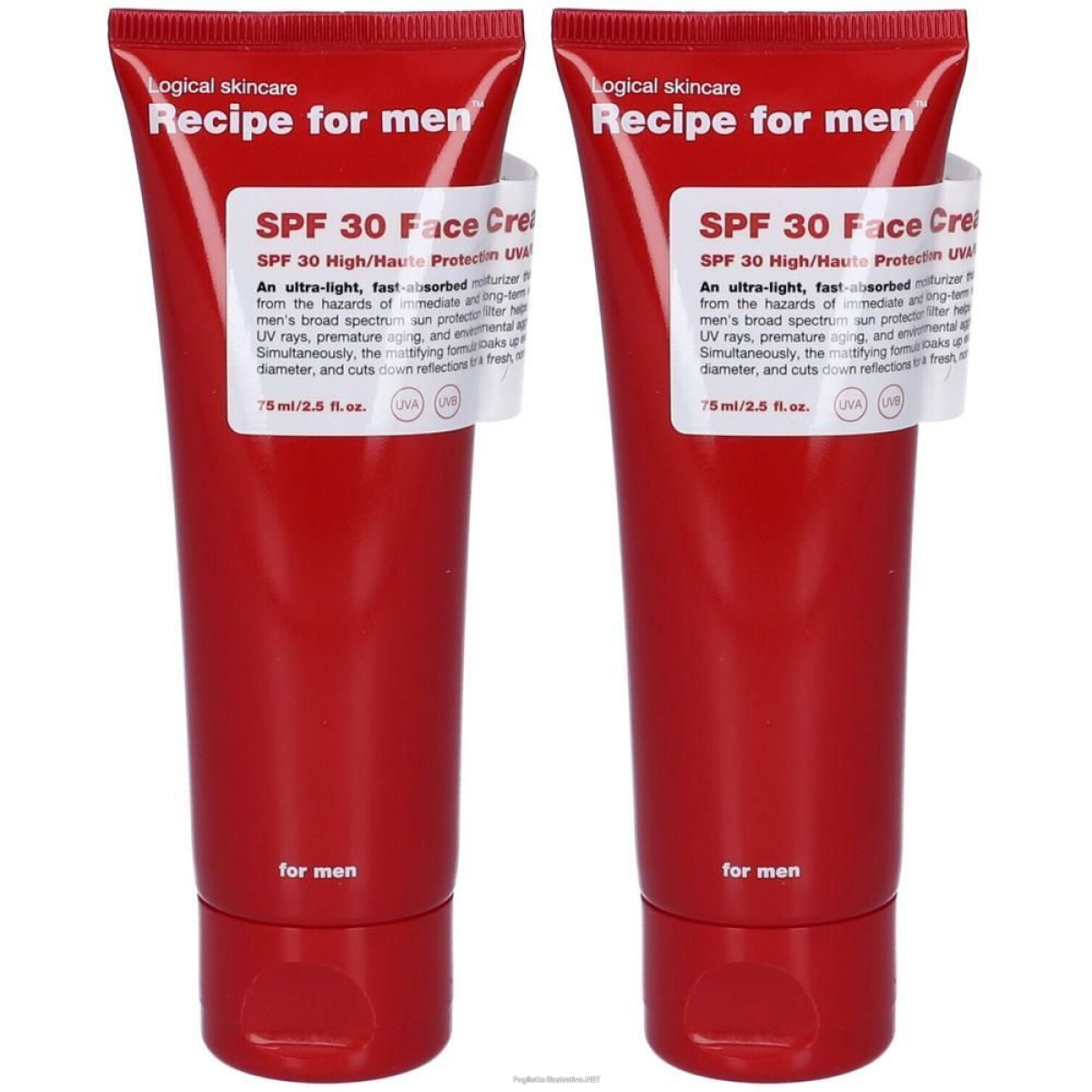 Cerca Offerte di recipe for men crema viso spf30 2x75 ml e acquista online