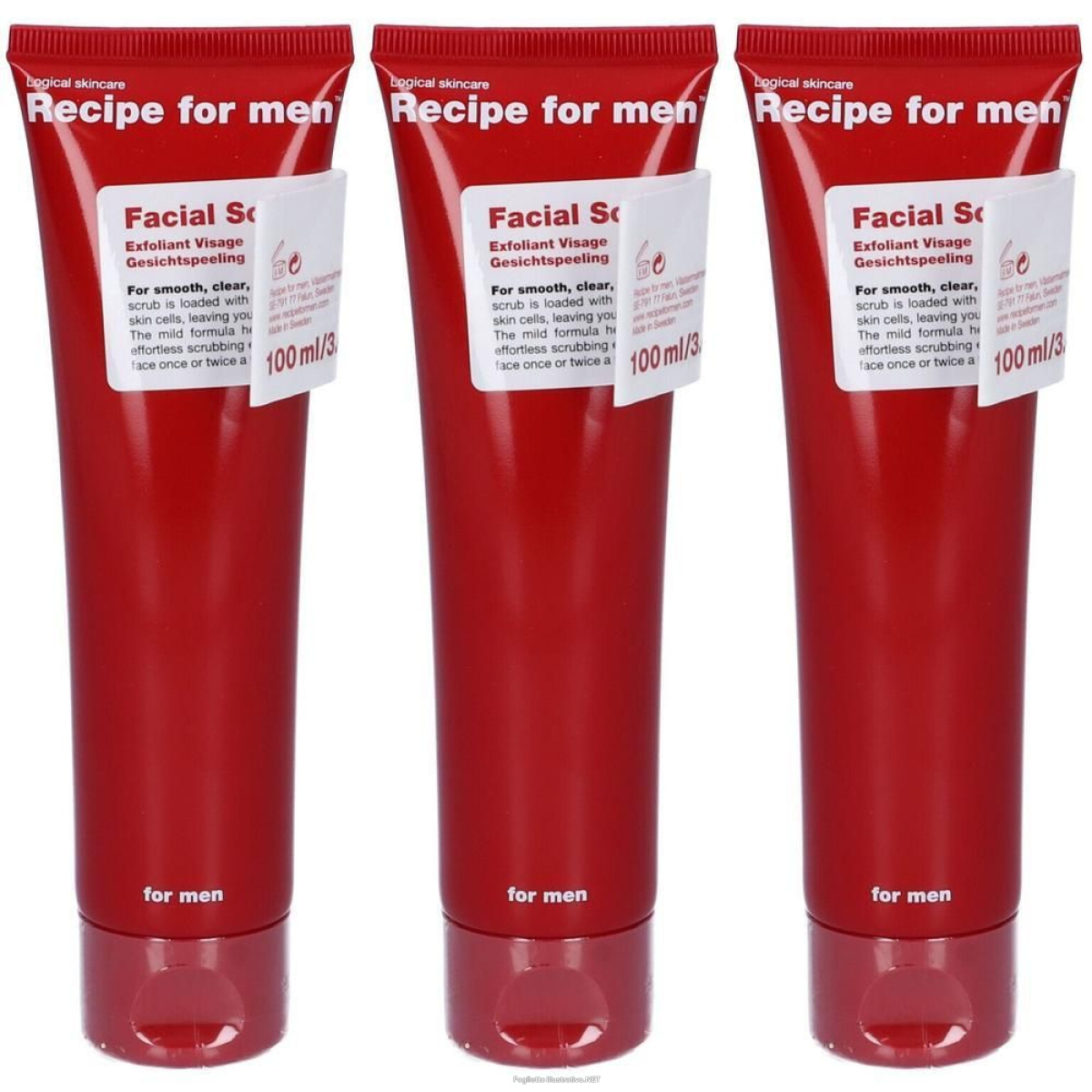 Cerca Offerte di recipe for men scrub viso 3x100 ml e acquista online
