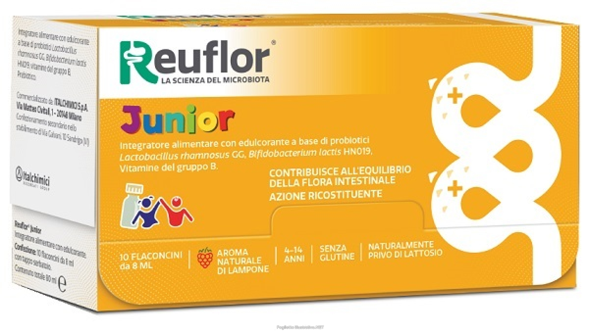 Cerca Offerte di recordati reuflor junior - integratore ricostituente e equilibrio intestinale 10 flaconicini e acquista online