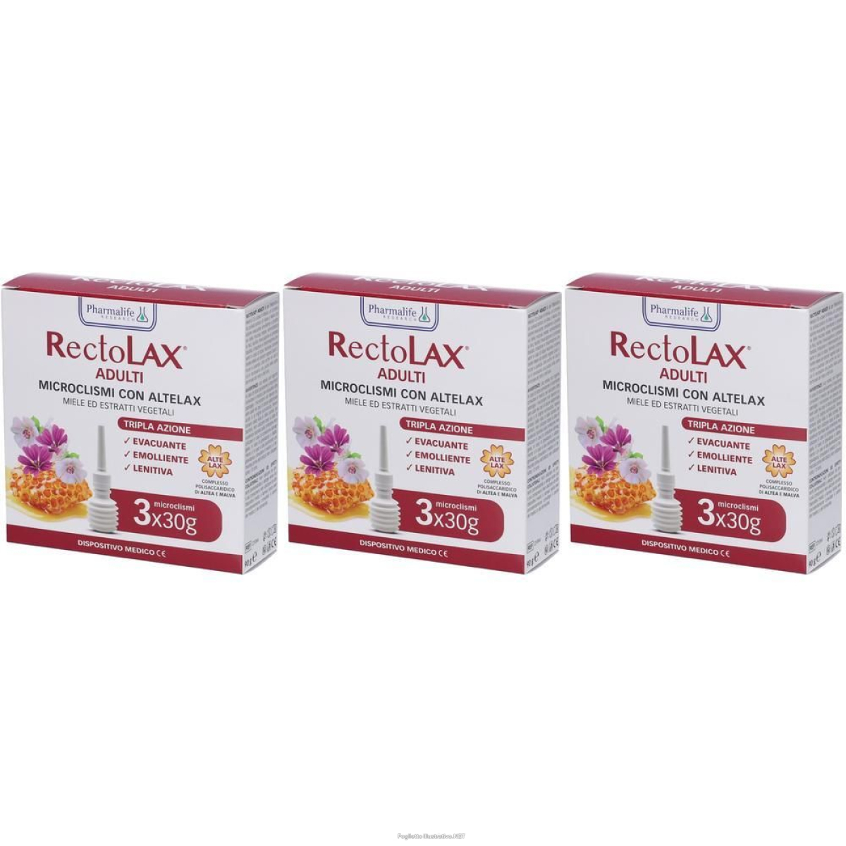 Cerca Offerte di rectolax microclisma adulti 30 gr 3 pezzi 3x3x30 g clistere e acquista online