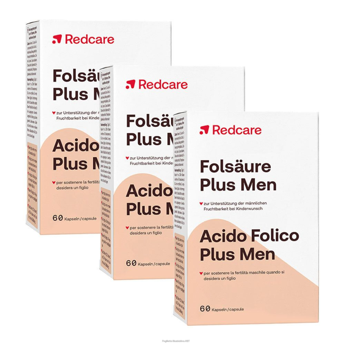 Cerca Offerte di redcare acido folico plus men set da 3 - risparmia il 30% con codic e acquista online
