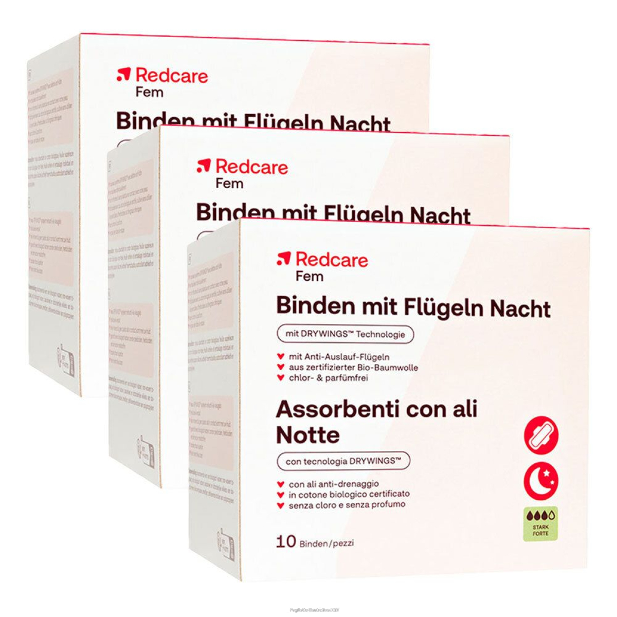 Cerca Offerte di redcare fem assorbenti con ali notte set da 3 - risparmia il 30% i e acquista online