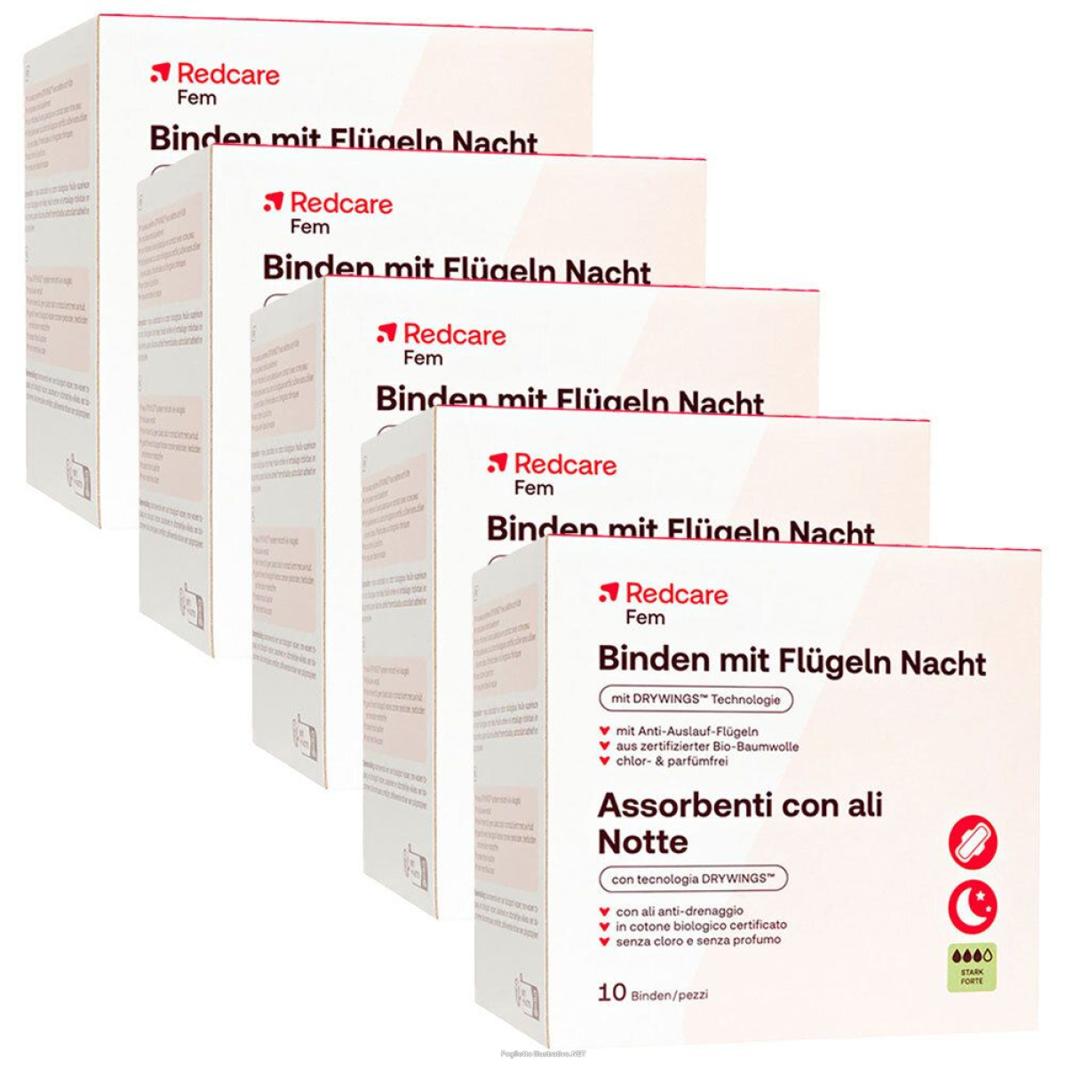 Cerca Offerte di redcare fem assorbenti con ali notte set da 5 - risparmia il 30% i e acquista online