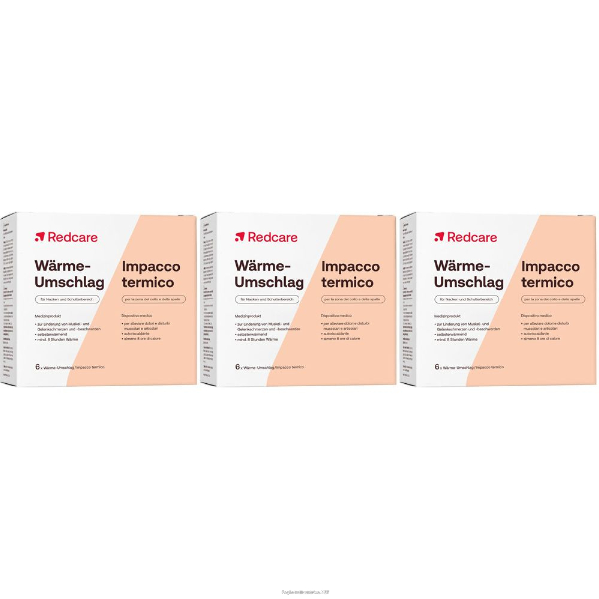 Cerca Offerte di redcare impacco termico set da 3 3x6 pz cerotto e acquista online