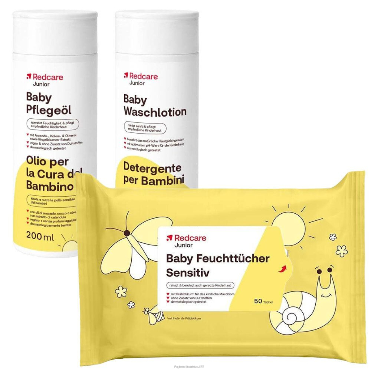 Cerca Offerte di redcare junior hallo baby pelle sensibile salviettine + detergente o e acquista online