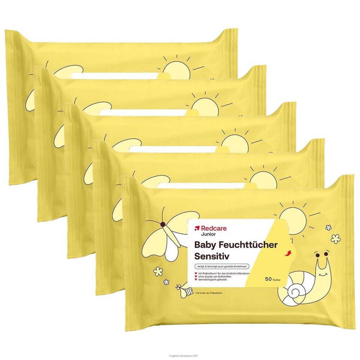 Cerca Offerte di redcare junior salviettine sensibili per bambini 5x50 pz salviette e acquista online