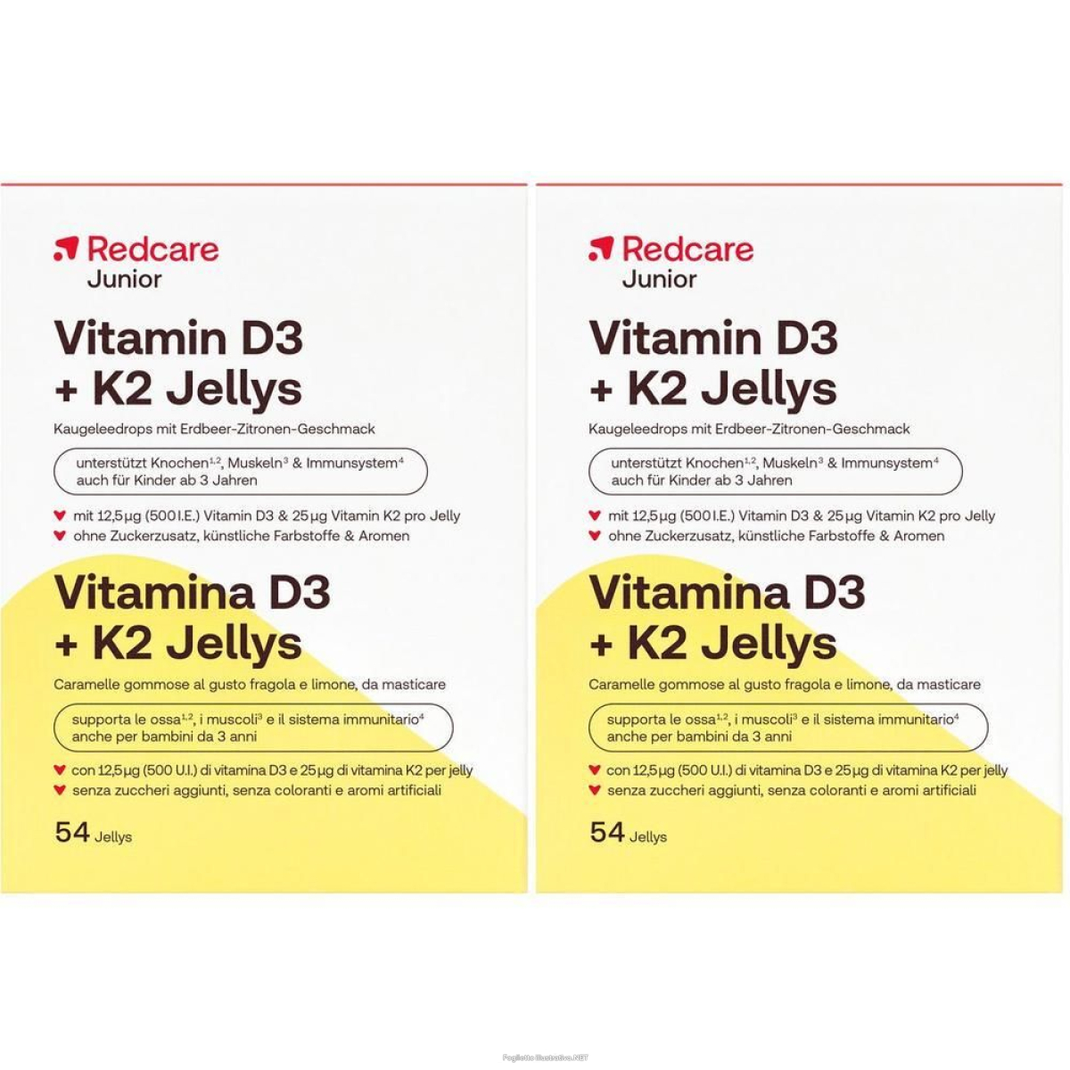 Cerca Offerte di redcare junior vitamin d3 + k2 jellys 2x54 st e acquista online