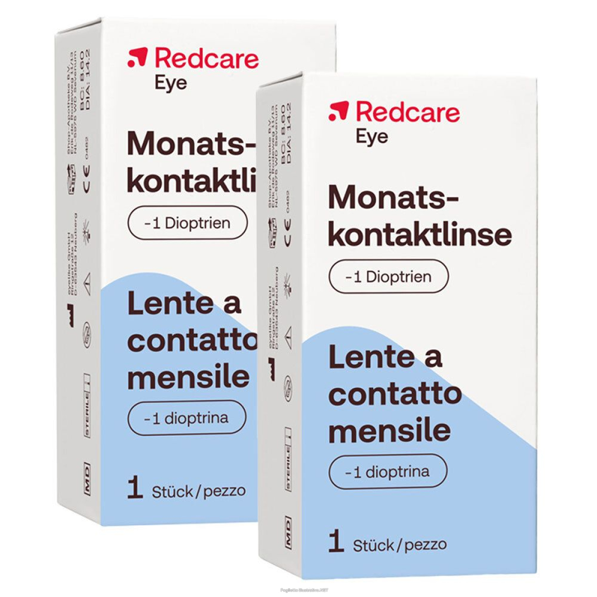 Cerca Offerte di redcare lente a contatto mensile -1 diottria set da 2 - risparmia il 3 e acquista online