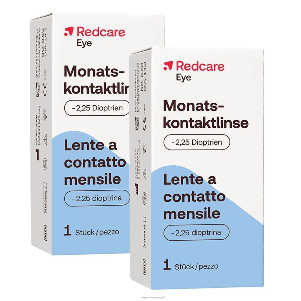 Cerca Offerte di redcare lente a contatto mensile -2,25 diottrie set da 2 - risparmia i e acquista online