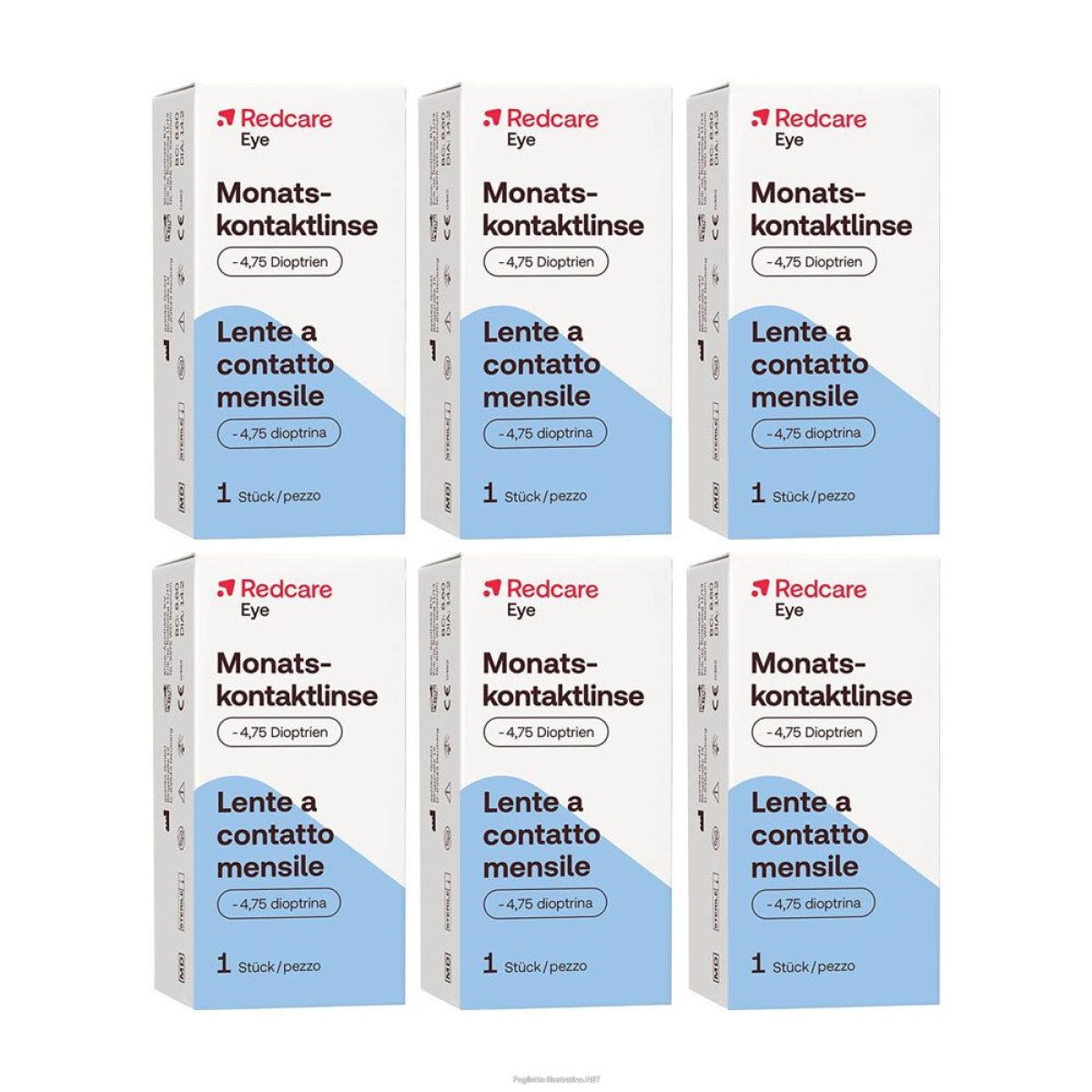 Cerca Offerte di redcare lente a contatto mensile -4,75 diottrie set da 6 - risparmia i e acquista online