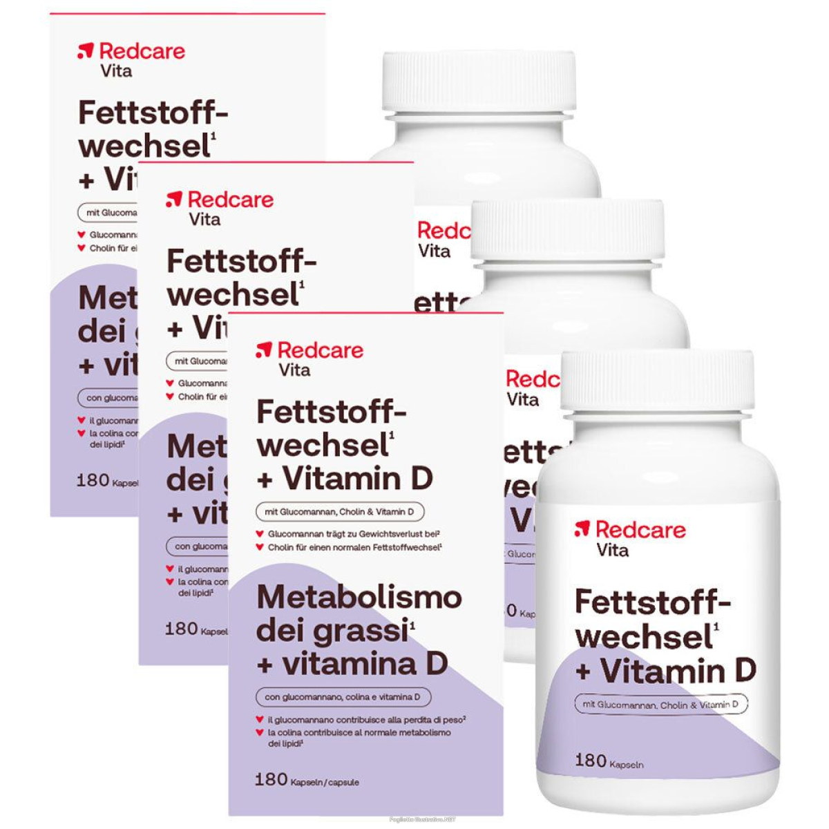 Cerca Offerte di redcare metabolismo dei grassi + vitamina d set da 3 - risparmia il 30 e acquista online