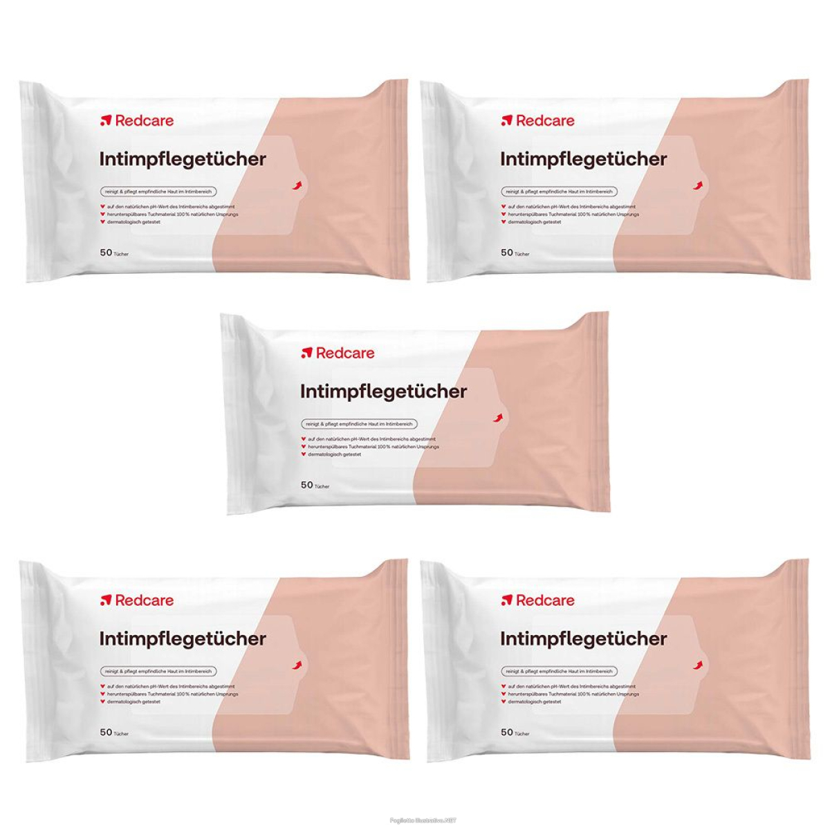 Cerca Offerte di redcare salviettine per l’igiene intima 5x50 pz salviette e acquista online