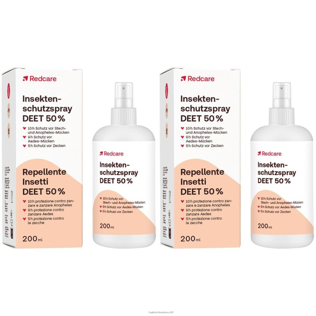 Cerca Offerte di redcare spray repellente per insetti deet 50% set da 2 - risparmia il e acquista online