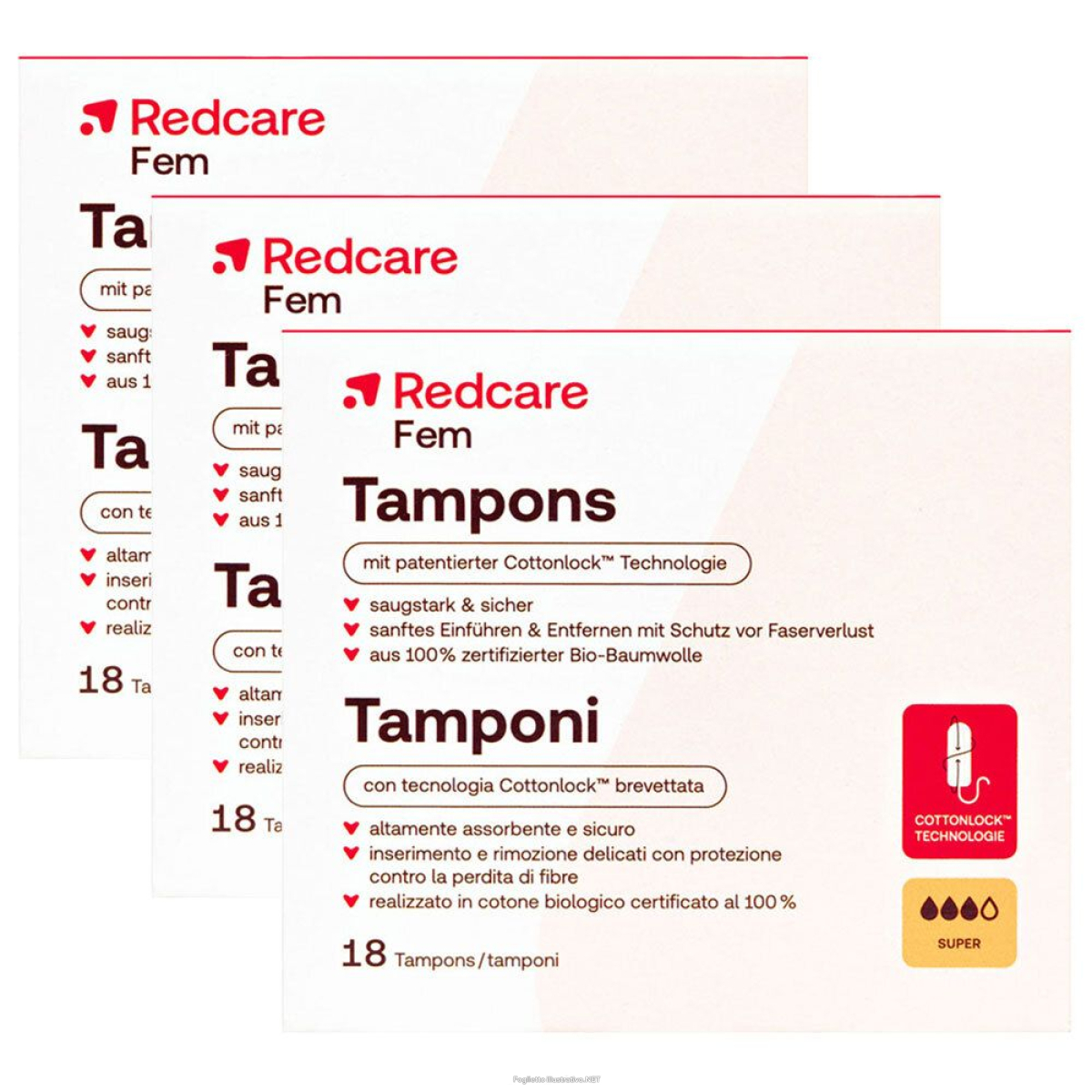 Cerca Offerte di redcare tamponi super set da 3 - risparmia il 30% con codice: redbw e acquista online