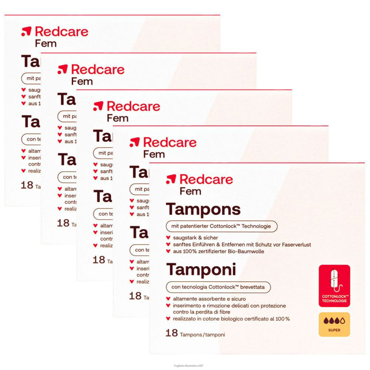 Cerca Offerte di redcare tamponi super set da 5 - risparmia il 30% con codice: redbw e acquista online