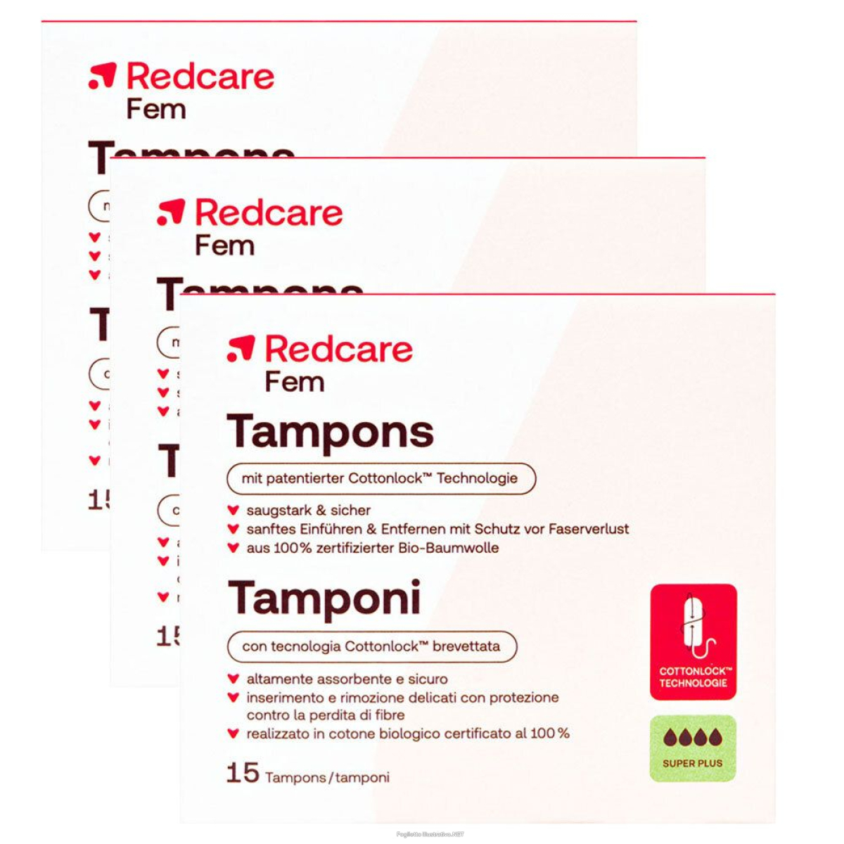 Cerca Offerte di redcare tampons super plus 3x15 pz tampone e acquista online