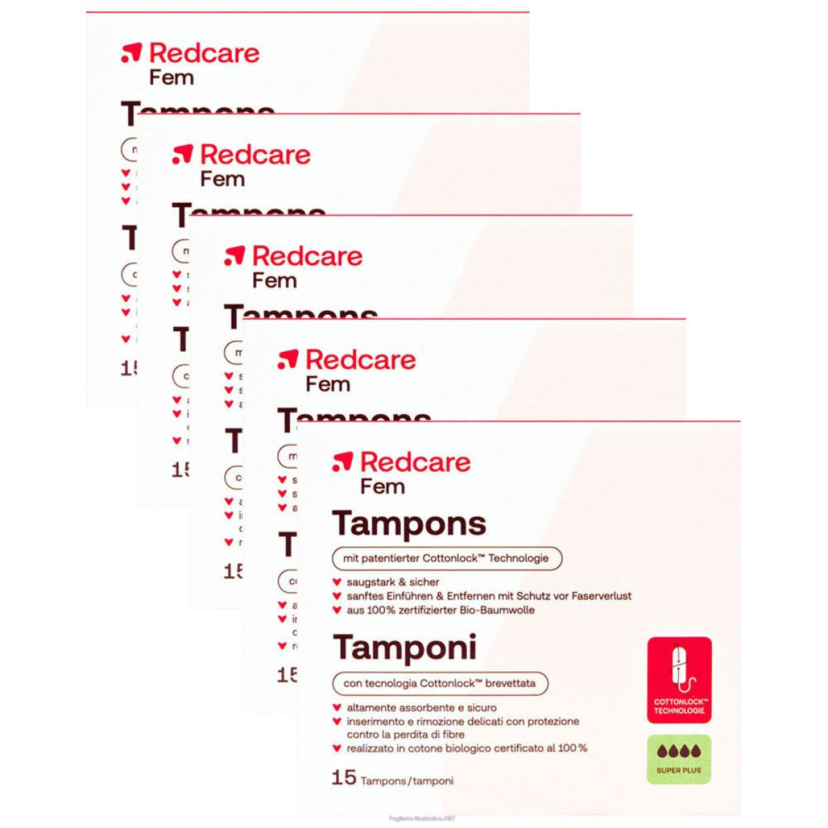 Cerca Offerte di redcare tampons super plus 5x15 pz tampone e acquista online