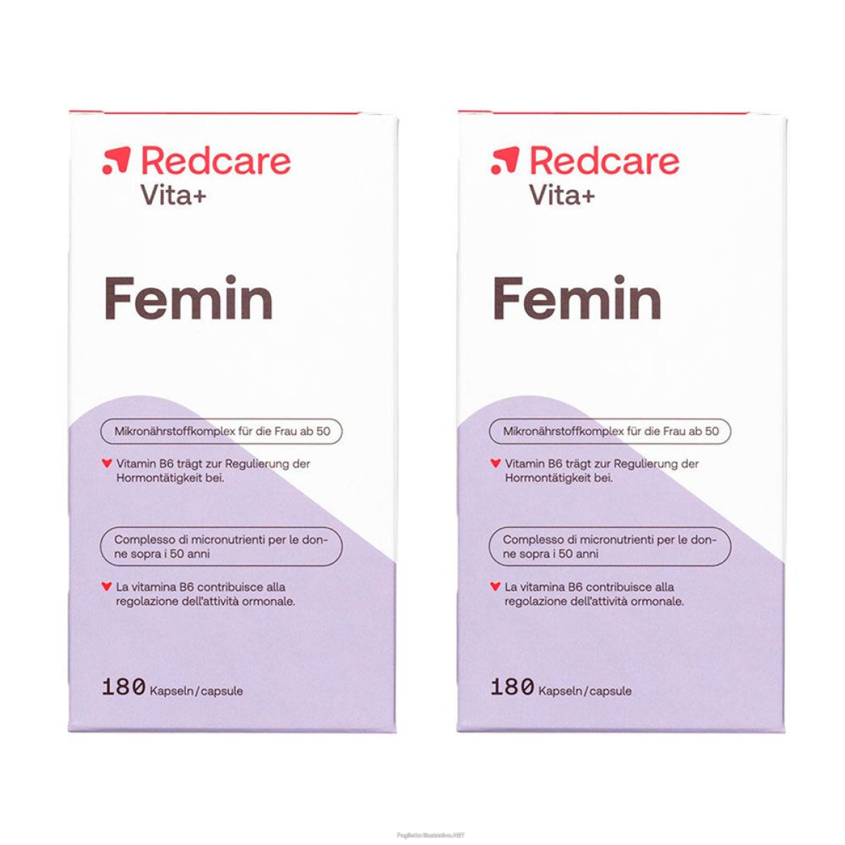 Cerca Offerte di redcare vita+ femin set da 2 - risparmia il 30% con codice: redbw25 e acquista online