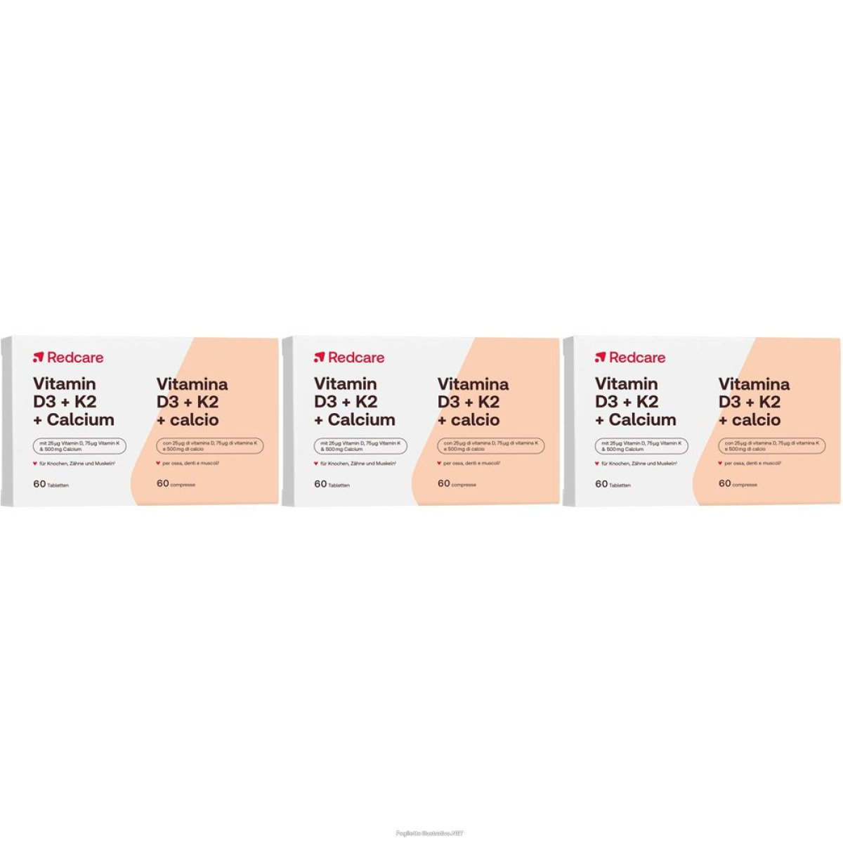 Cerca Offerte di redcare vitamina d3, k2 e calcio set da 3 - risparmia il 30% con co e acquista online