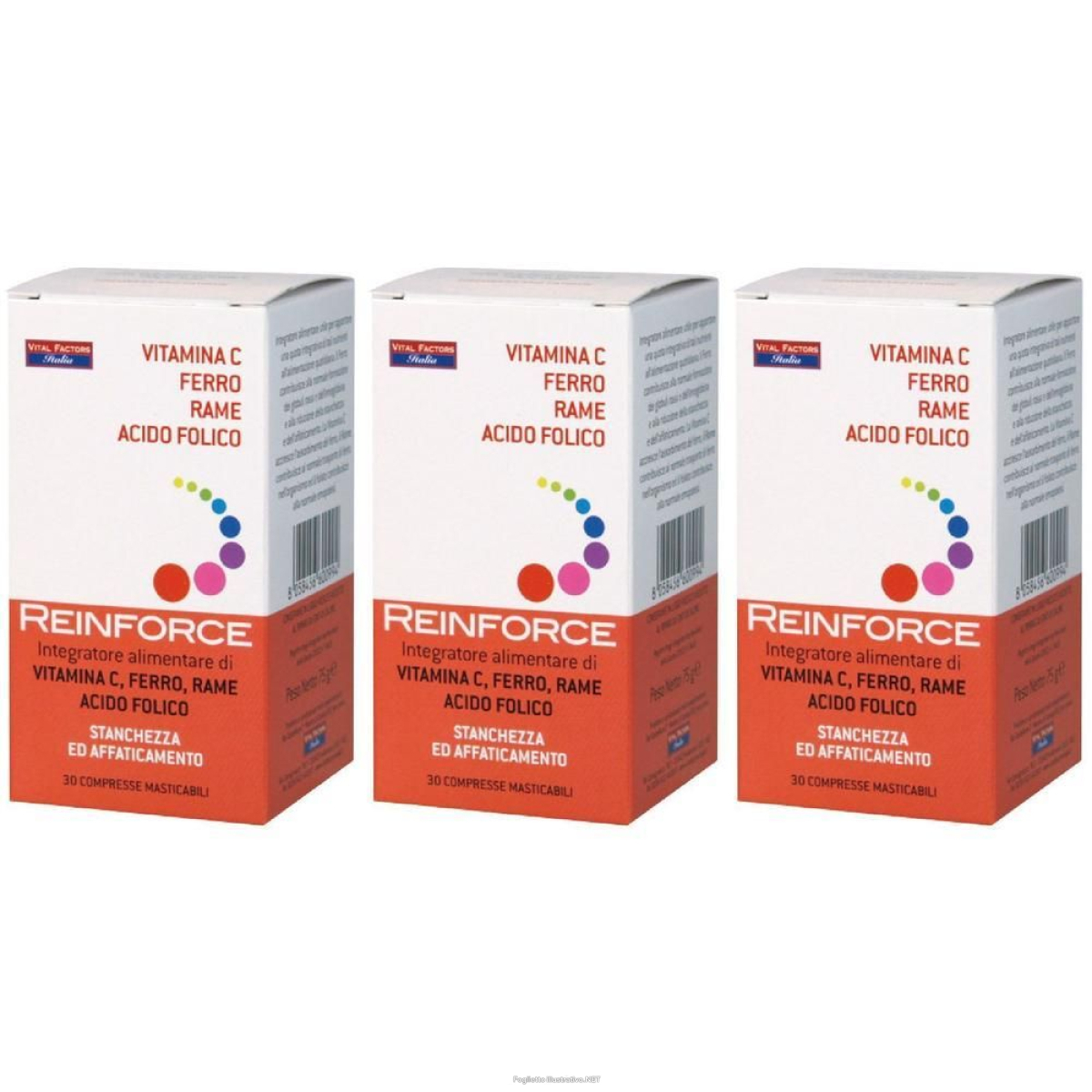 Cerca Offerte di reinforce ferro + rame vitamina c 30 compresse masticabili 3x30 pz e acquista online