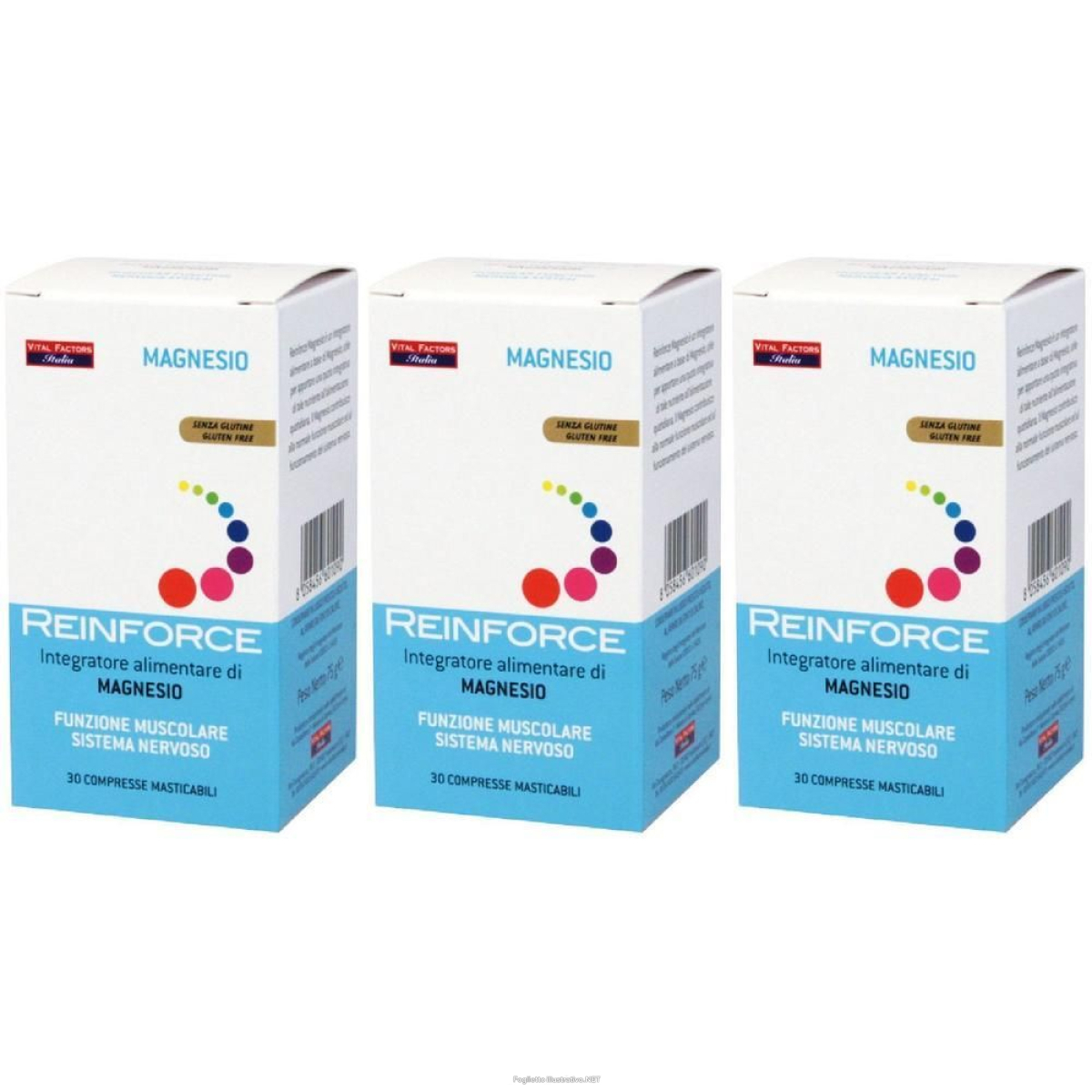 Cerca Offerte di reinforce magnesio 30 compresse masticabili 3x30 pz masticab e acquista online