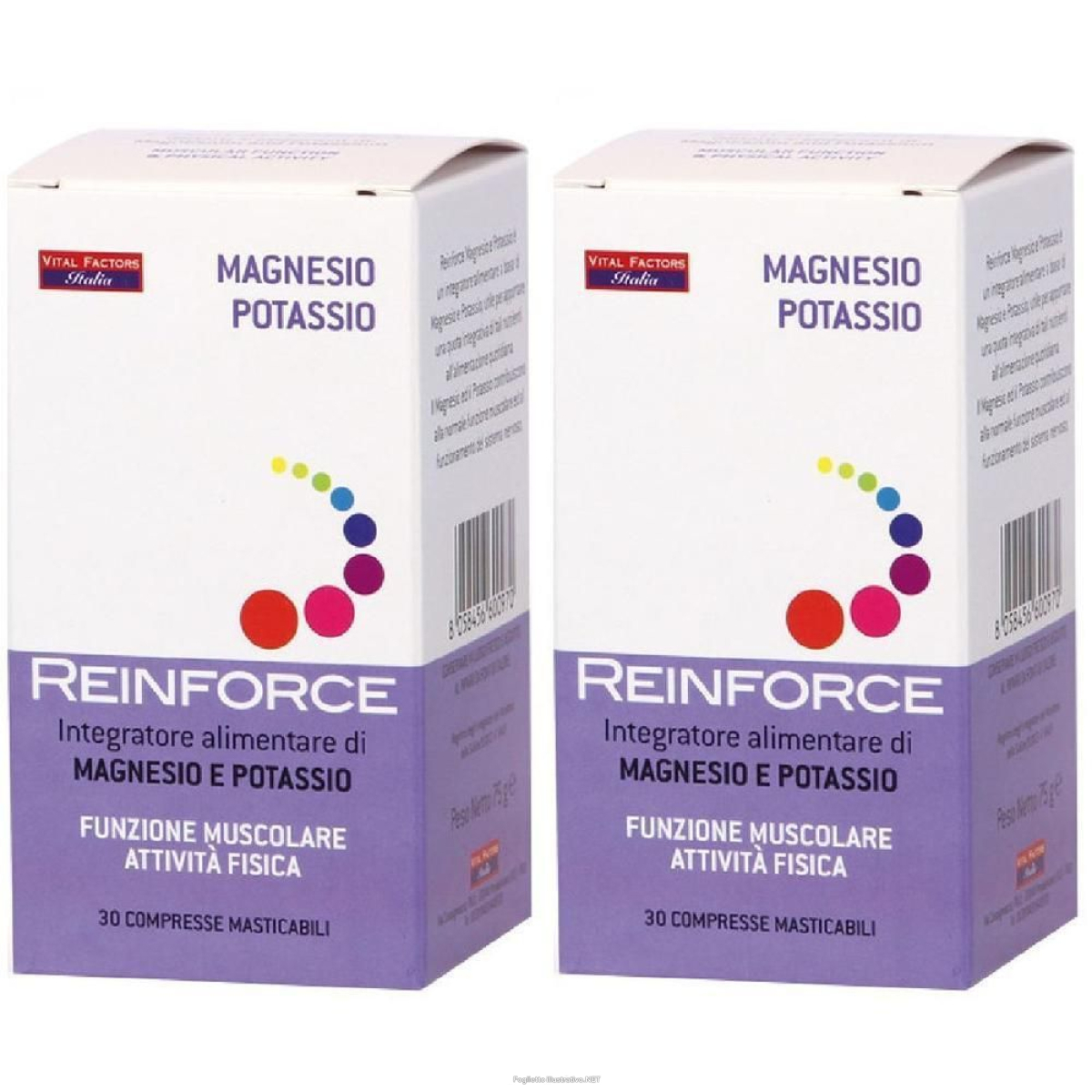 Cerca Offerte di reinforce magnesio + potassio 30 compresse masticabili 2x30 pz compres e acquista online